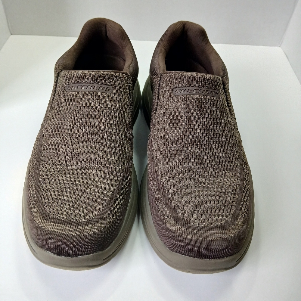 Skechers‎ Men's Taupe Slip-On Loafers